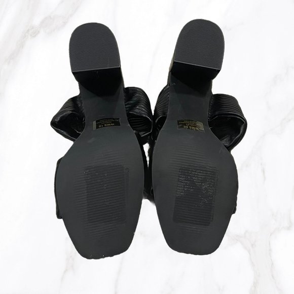 NWOT Dolce Vita Women's Black Emeley Slip-On Double Band Heeled Sandals, Size 10 - Picture 6 of 8